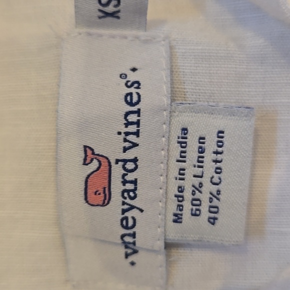 New Vineyard Vines Sweet Taffy Pink Ombre Linen Blend Lucaya Tunic - Picture 2 of 9